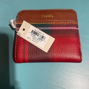 Brand New Fossil Wallet with holiday print